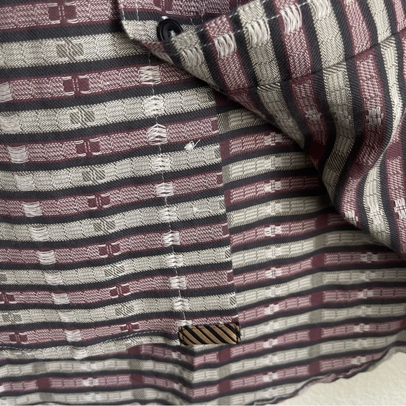 Billy Reid Button Down Long Sleeve Pattern Shirt - Picture 9 of 9